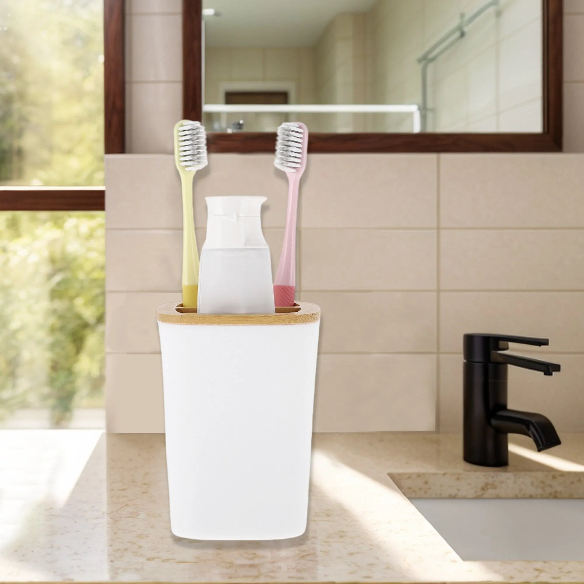 1 Pcs Women Reusable Toothbrush Holder for Bathroom