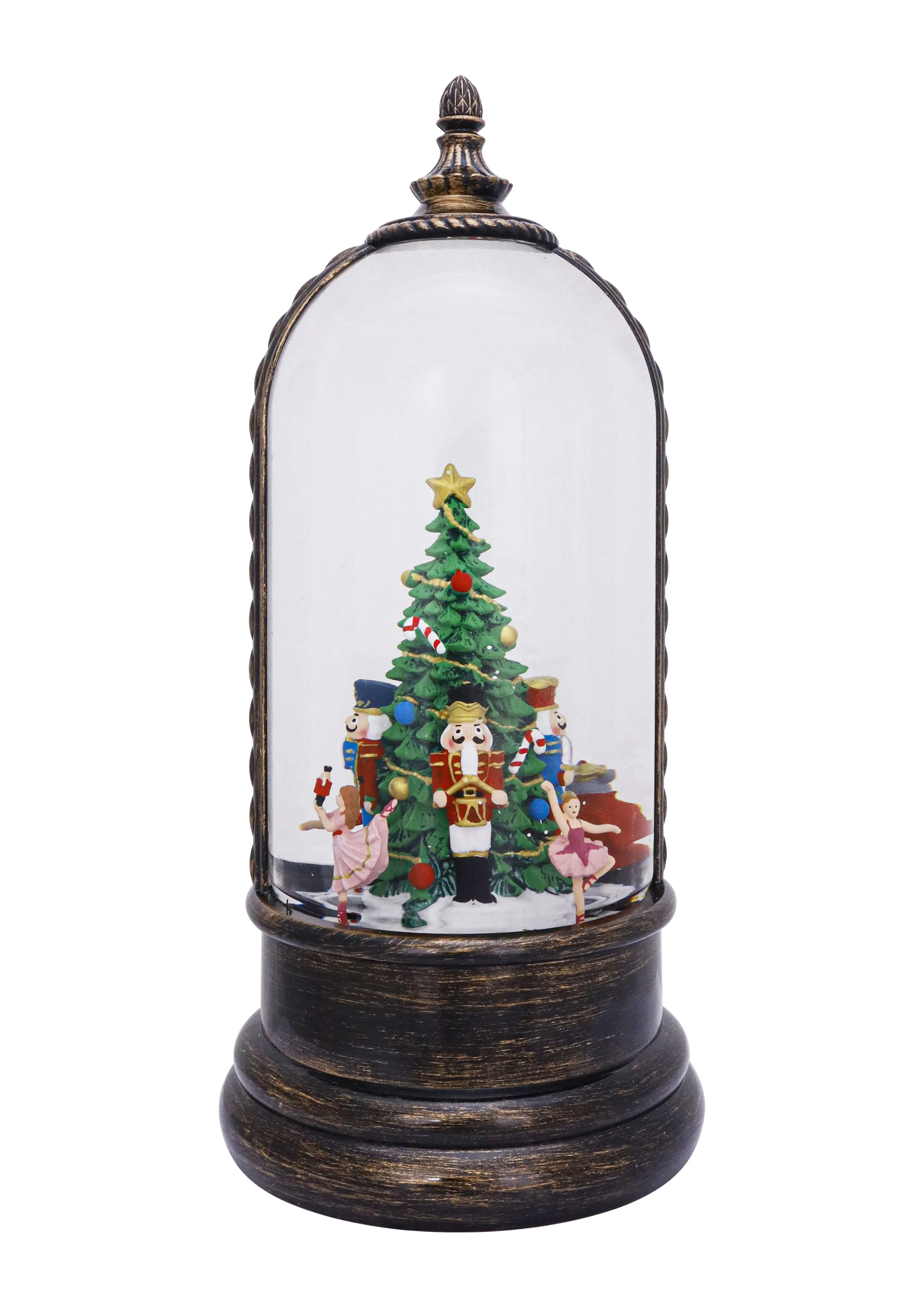 10.25" Rotating Dome The Nutcracker Ballet Suite Glitter Lantern