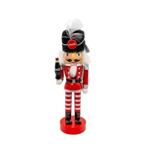 10" Coca Cola Nutcracker with Stripe Pants Statue Decorative Mirror,Home Decor Mirror