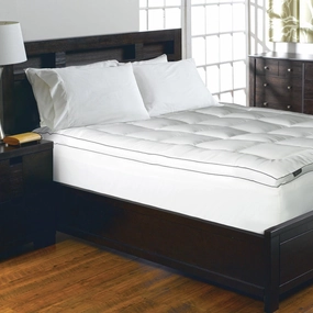 1200 Thread Count Cotton-rich Solid Mattress Pad - White mattress pads,mattress topper,bed protection