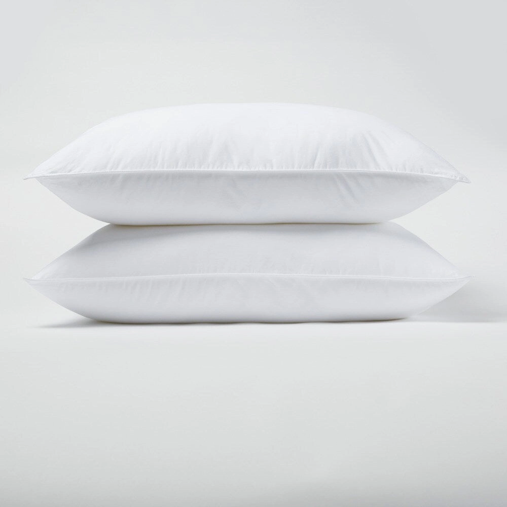 1221 Bedding 650 Fill Power White Down Pillow (Set of 2)
