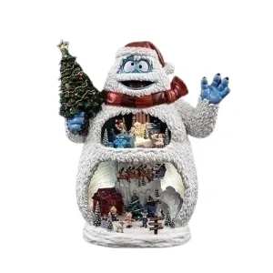 12.75" Bumble the Abominable Snow Monster 2-Tier Musical Tabletop Figurine Decorative Mirror,Home Decor Mirror