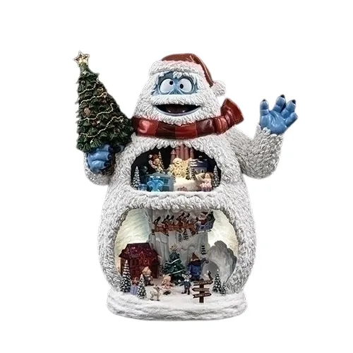 12.75" Bumble the Abominable Snow Monster 2-Tier Musical Tabletop Figurine Decorative Mirror,Home Decor Mirror