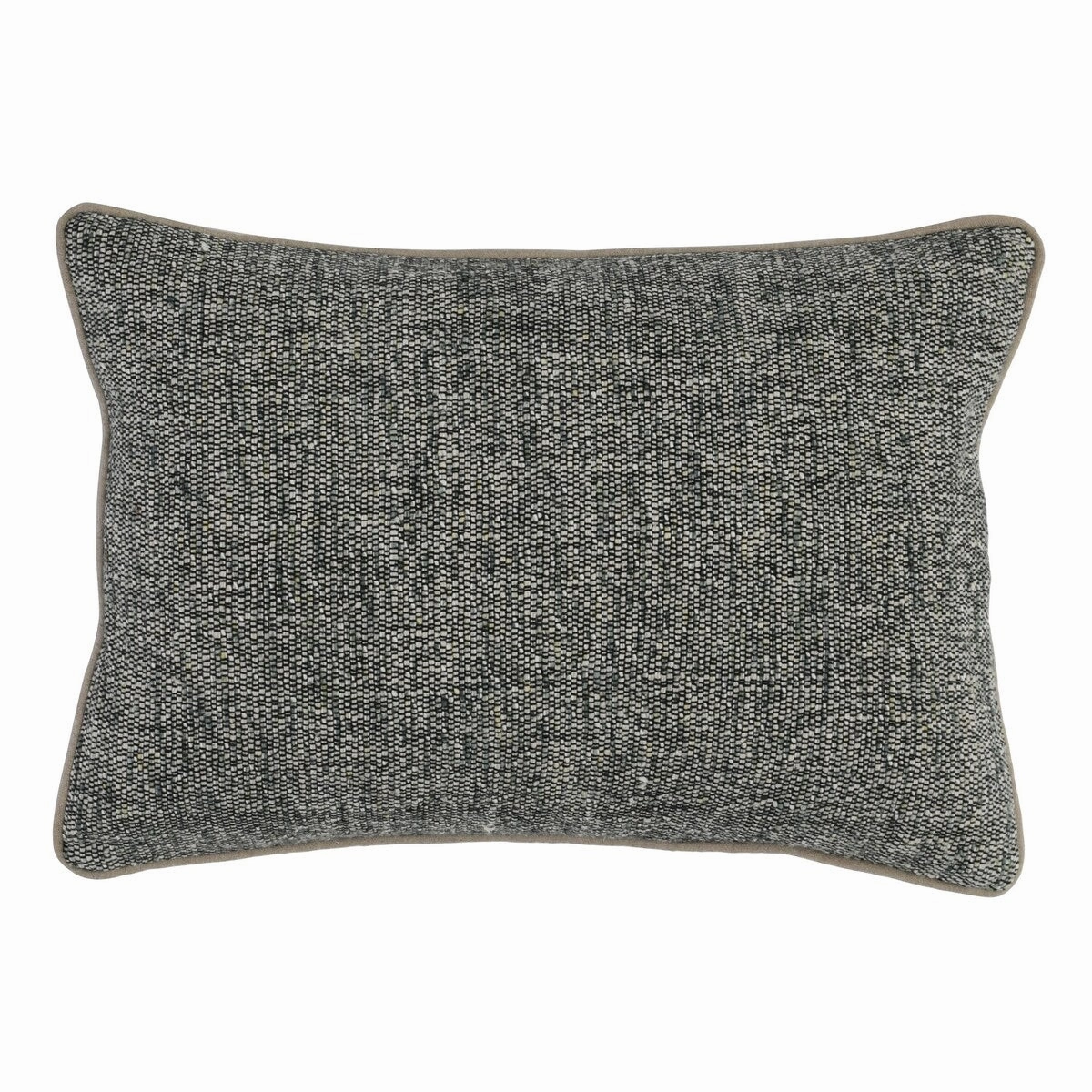 14 x 20 Rectangular Accent Throw Pillow, Piped Edges, Marled Gray Green pillows,bed pillow,sleeping cushion