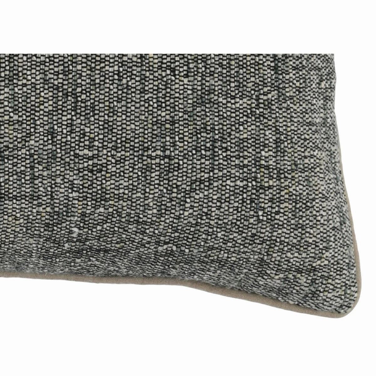 14 x 20 Rectangular Accent Throw Pillow, Piped Edges, Marled Gray Green