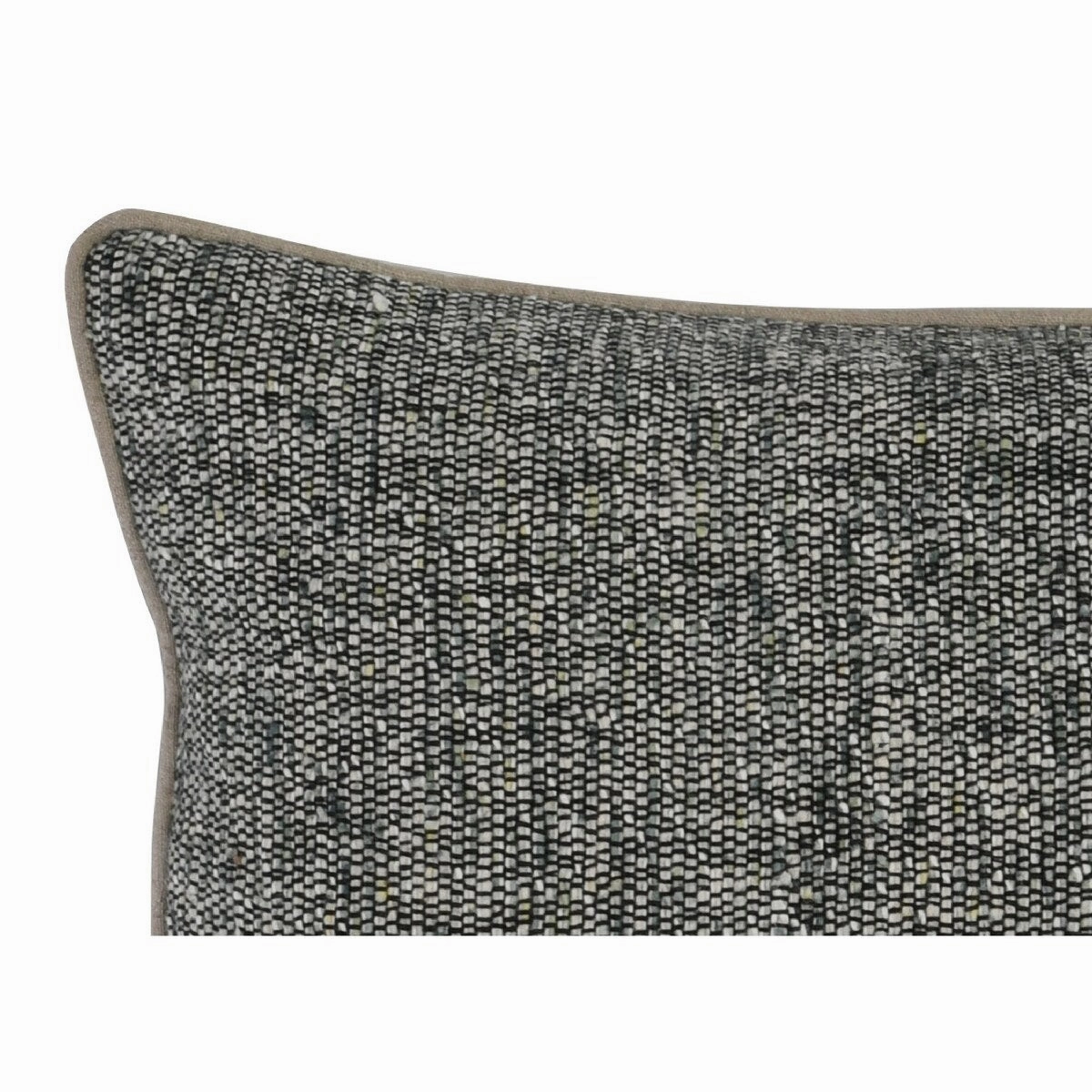 14 x 20 Rectangular Accent Throw Pillow, Piped Edges, Marled Gray Green