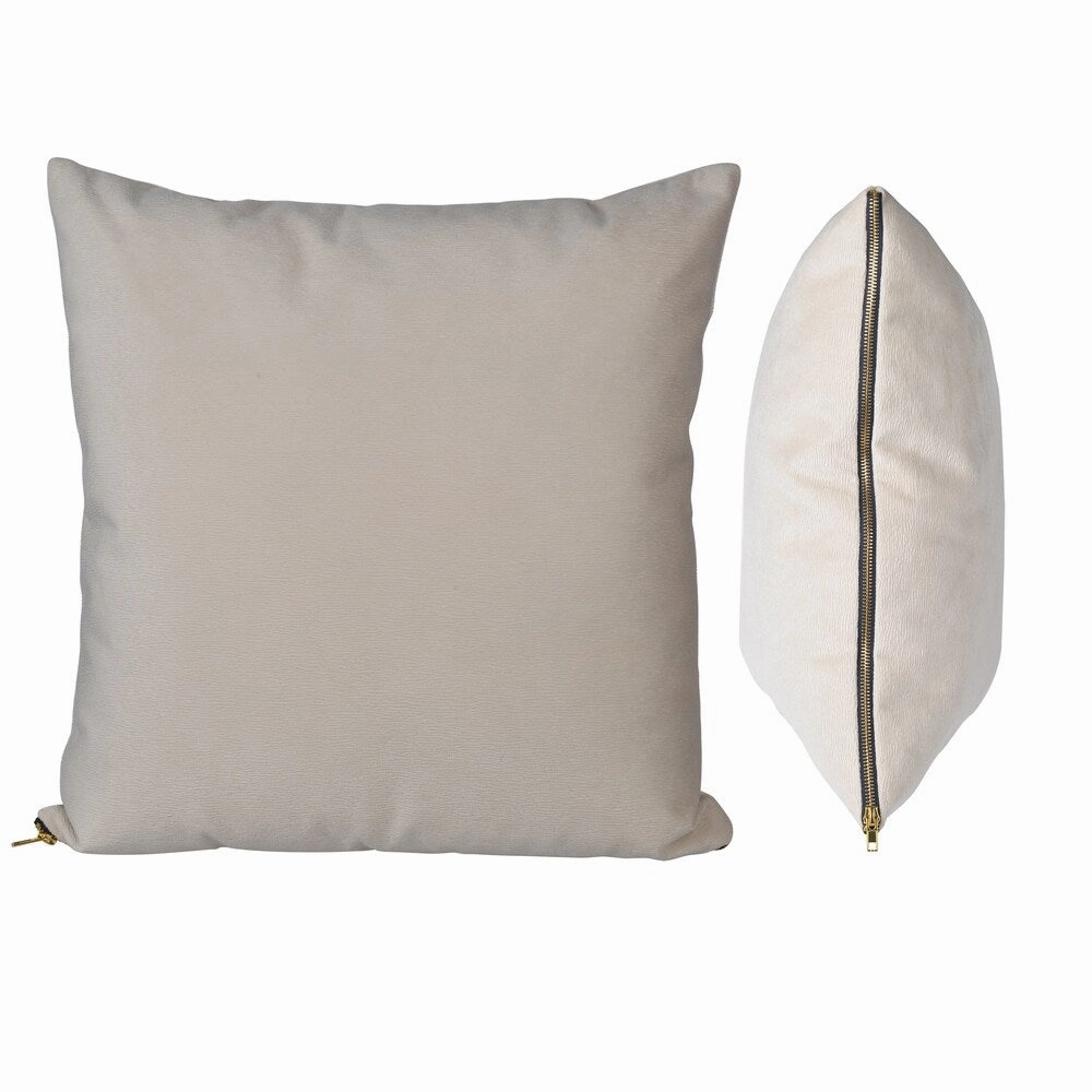 18 X 18 Inch Polyester Cover Pillow with Zipper Opening, Set of 2, White pillows,bed pillow,sleeping cushion