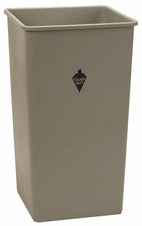 19 gal. Square Beige Trash Can