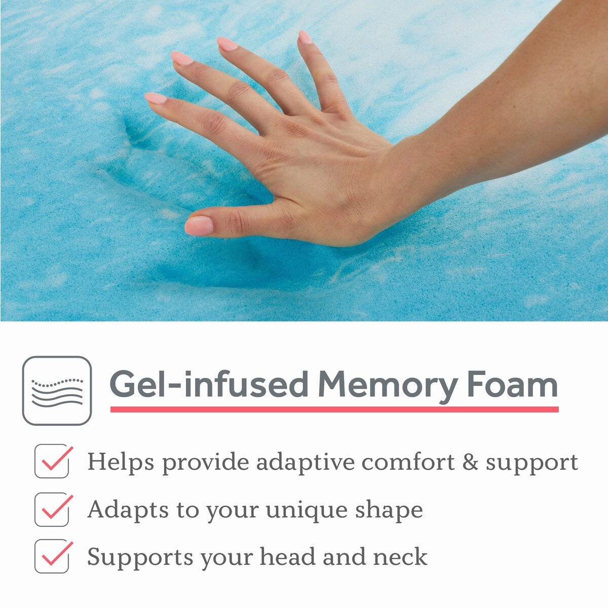 1.5" SealyChill Gel Memory Foam Mattress Topper