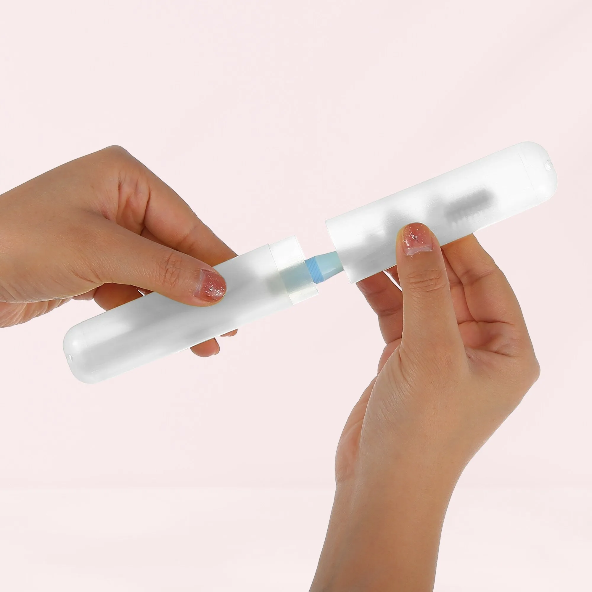 2 Pcs, Toothbrush Travel Case, Plastic, Lightweight Traveling Toothbrush Holders Case, 7.48"x1.06"