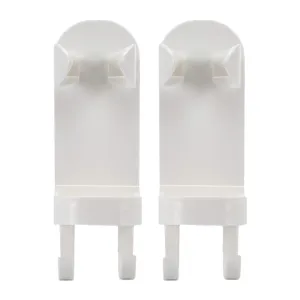 2 Pcs Wall-mounted Toothbrush Holder, Hanging Toothbrush Holder, 5.28"x1.73"x1.81" Toothbrush Holder,Bathroom Organizer