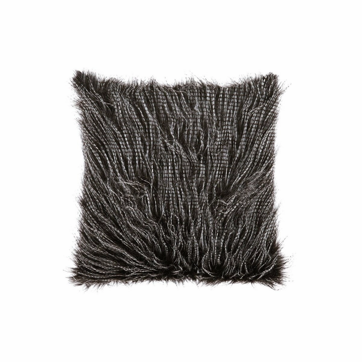 20 x 20 Faux Fur Accent Pillow with Zippered Closure, Set of 4, Gray pillows,bed pillow,sleeping cushion