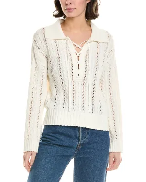 27 Miles Malibu Lace-Up Sweater