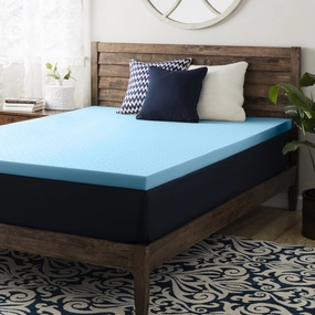 2.5 Inch Gel Memory Foam Mattress Topper - Crown Comfort mattress pads,mattress topper,bed protection