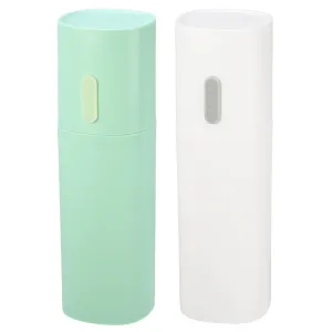 2pcs Toothbrush Travel Case Lightweight for Travel 7.68"x2.36" Toothbrush Holder,Bathroom Organizer