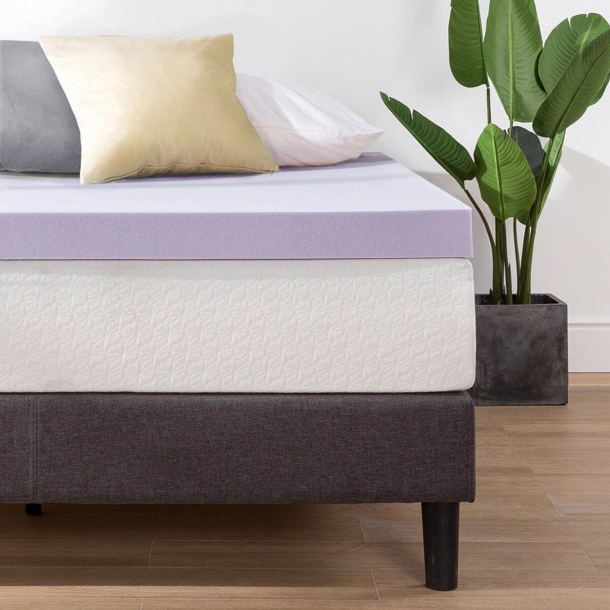 3 Inch Ventilated Memory Foam Mattress Topper with Lavender Infusion