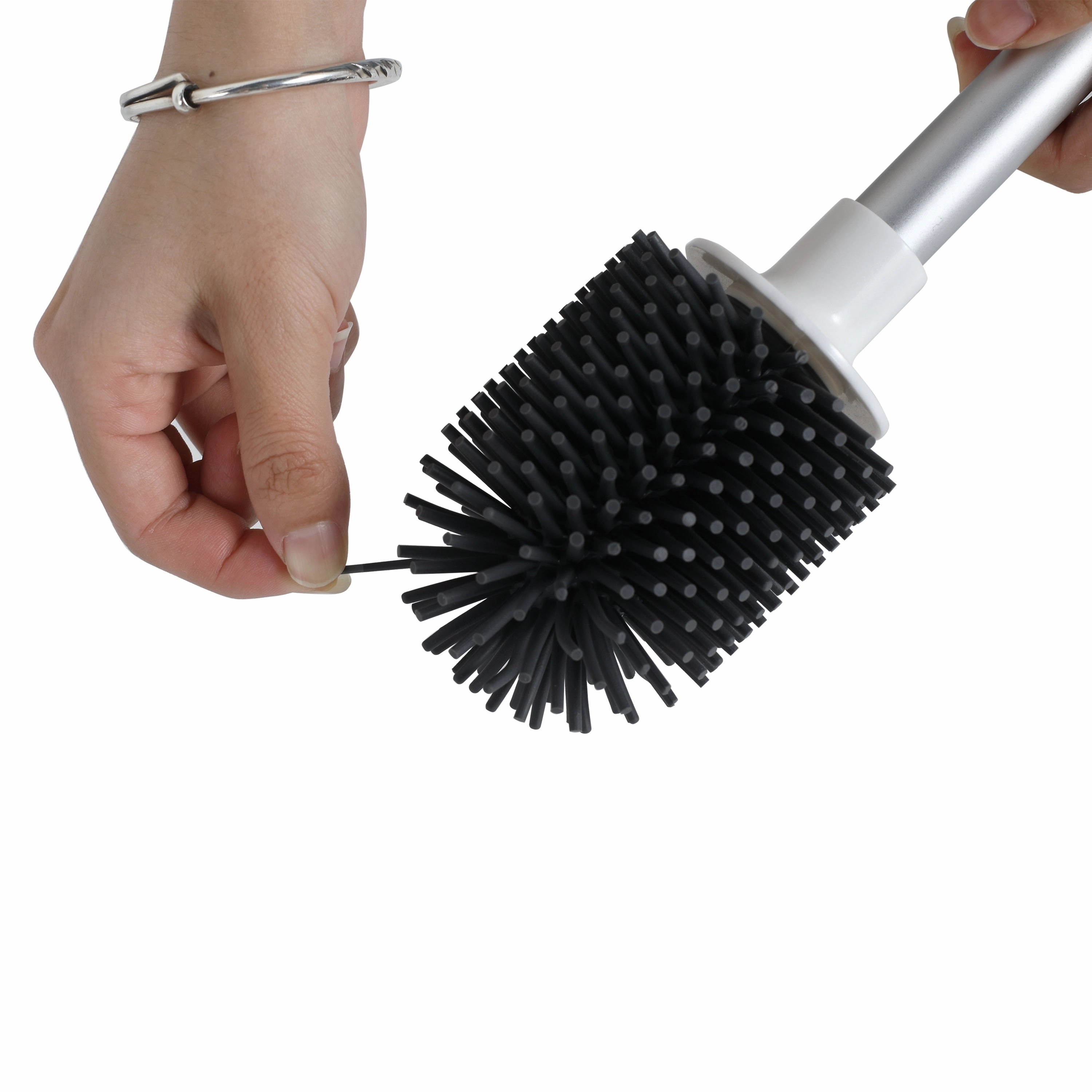 3 Pack Toilet Brush and Holder for Bathroom Storage Cleaning,Cleaning Supplies Toilet Cleaner Brush Bathroom Set