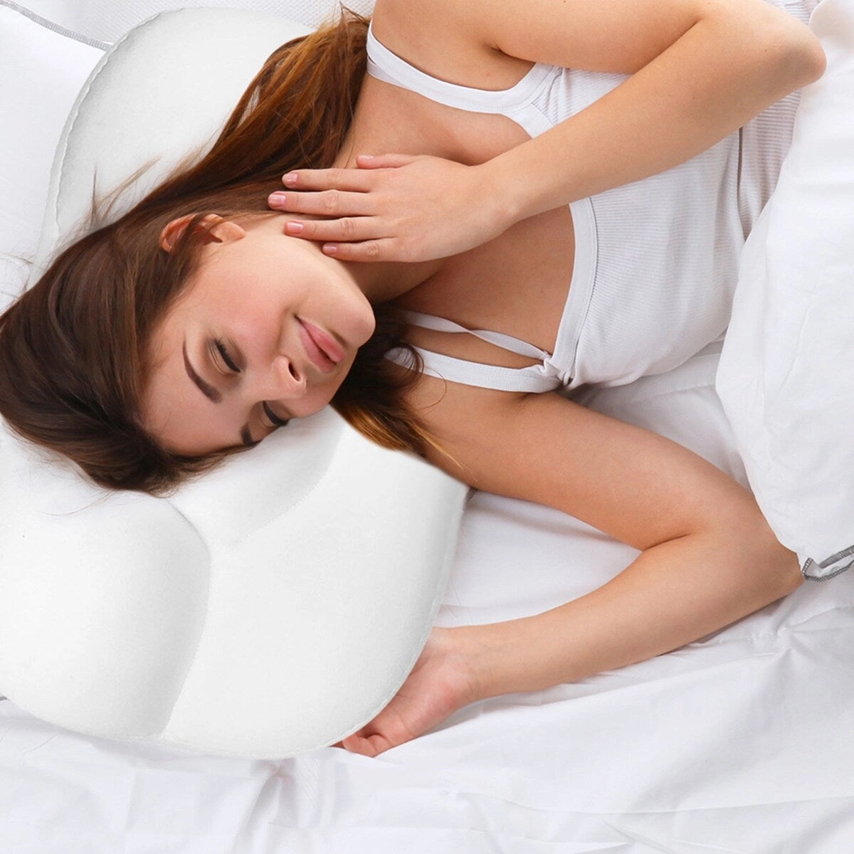 3D Super Soft Ultra Comfortable Cloud Pillow - White