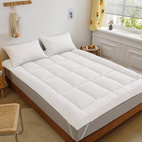 400gsm Filled Cotton Mattress Topper Cooling Breathable White mattress pads,mattress topper,bed protection