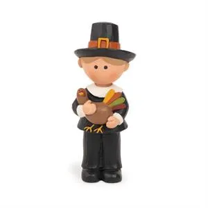 4.25" Traditional Pilgrim Couple Figurine Set of 2 Decorative Mirror,Home Decor Mirror