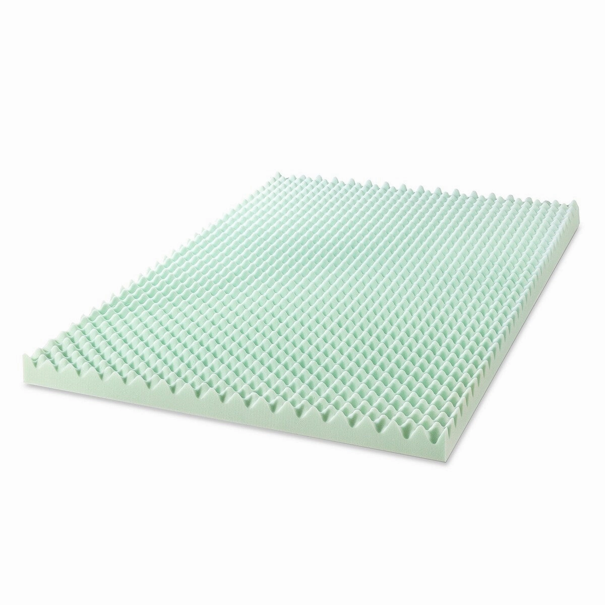 4 Inch Egg Crate Memory Foam Mattress Topper with Calming Aloe Infusion