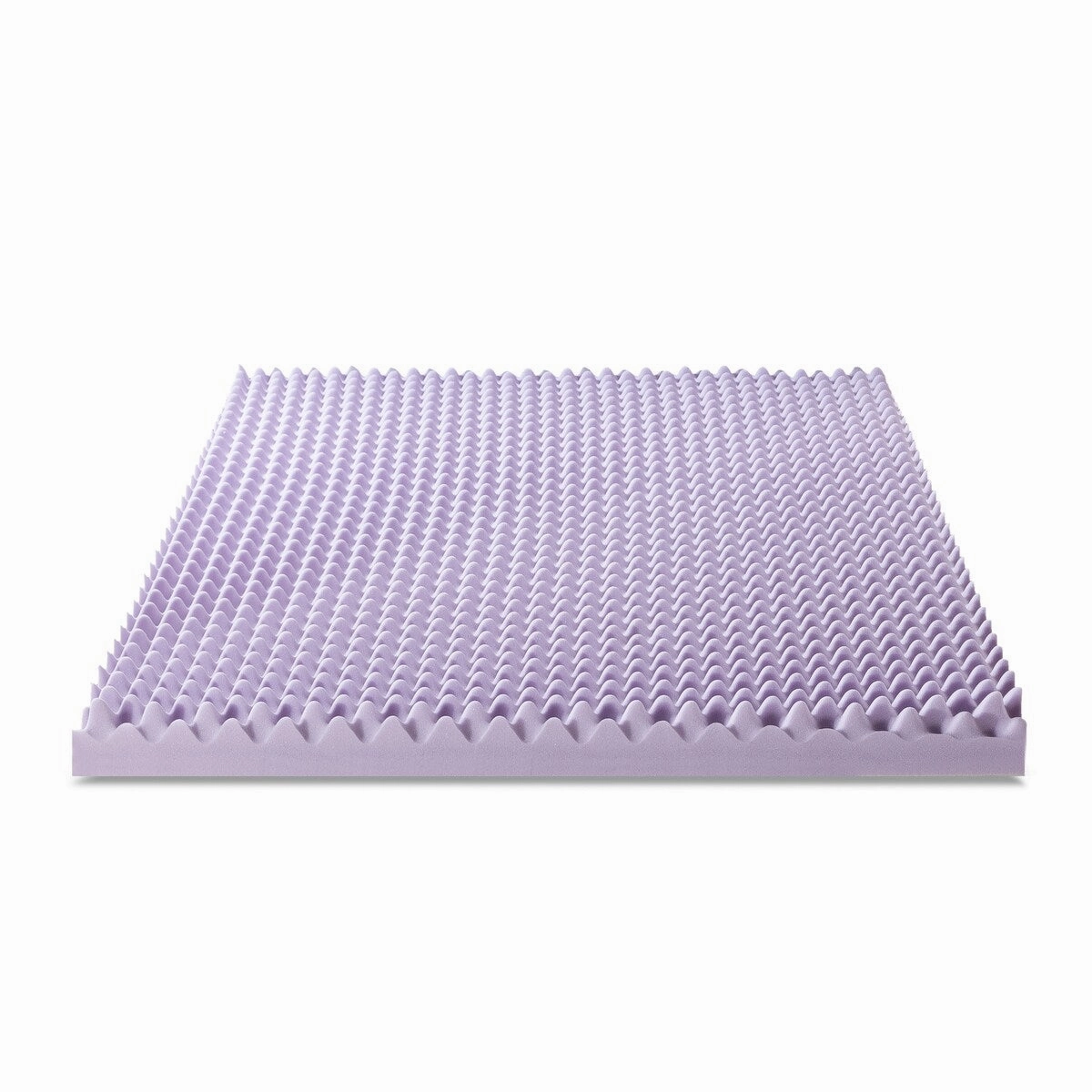 4 Inch Egg Crate Memory Foam Mattress Topper with Soothing Lavender Infusion - Crown Comfort