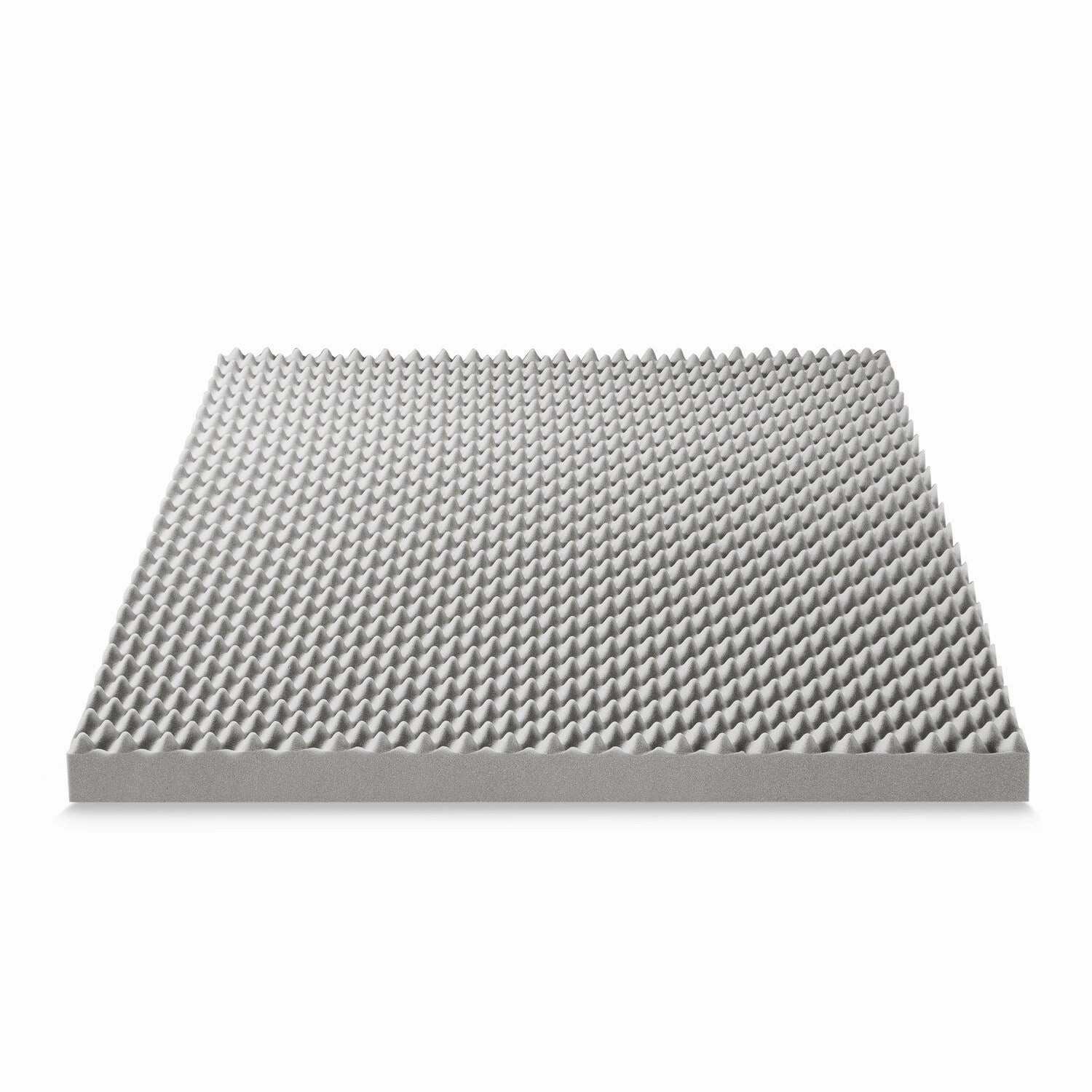 4 Inch Egg Crate Memory Foam Topper with Bamboo Charcoal Infusion