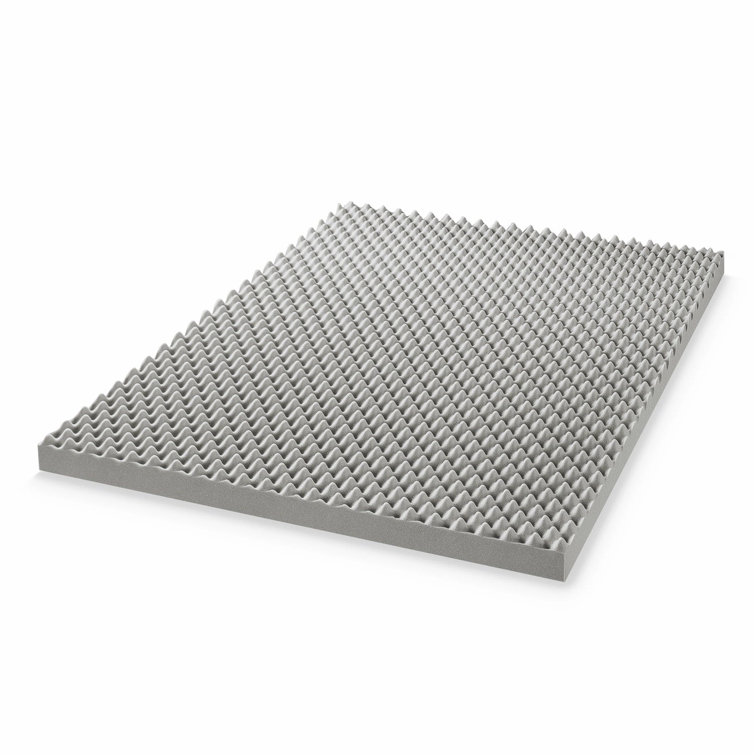 4 Inch Egg Crate Memory Foam Topper with Bamboo Charcoal Infusion