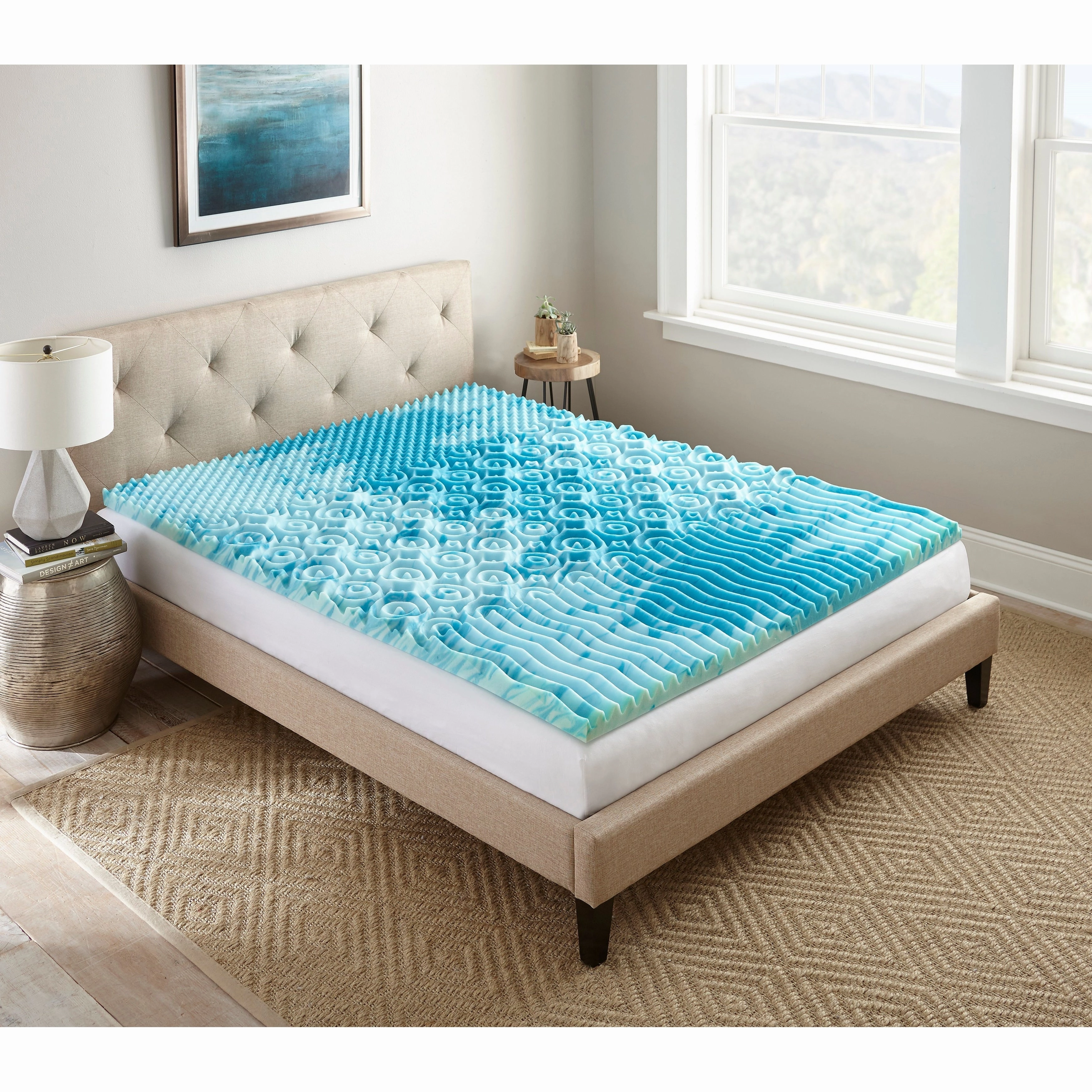 4" GelLux Memory Foam Mattress Topper - N/A