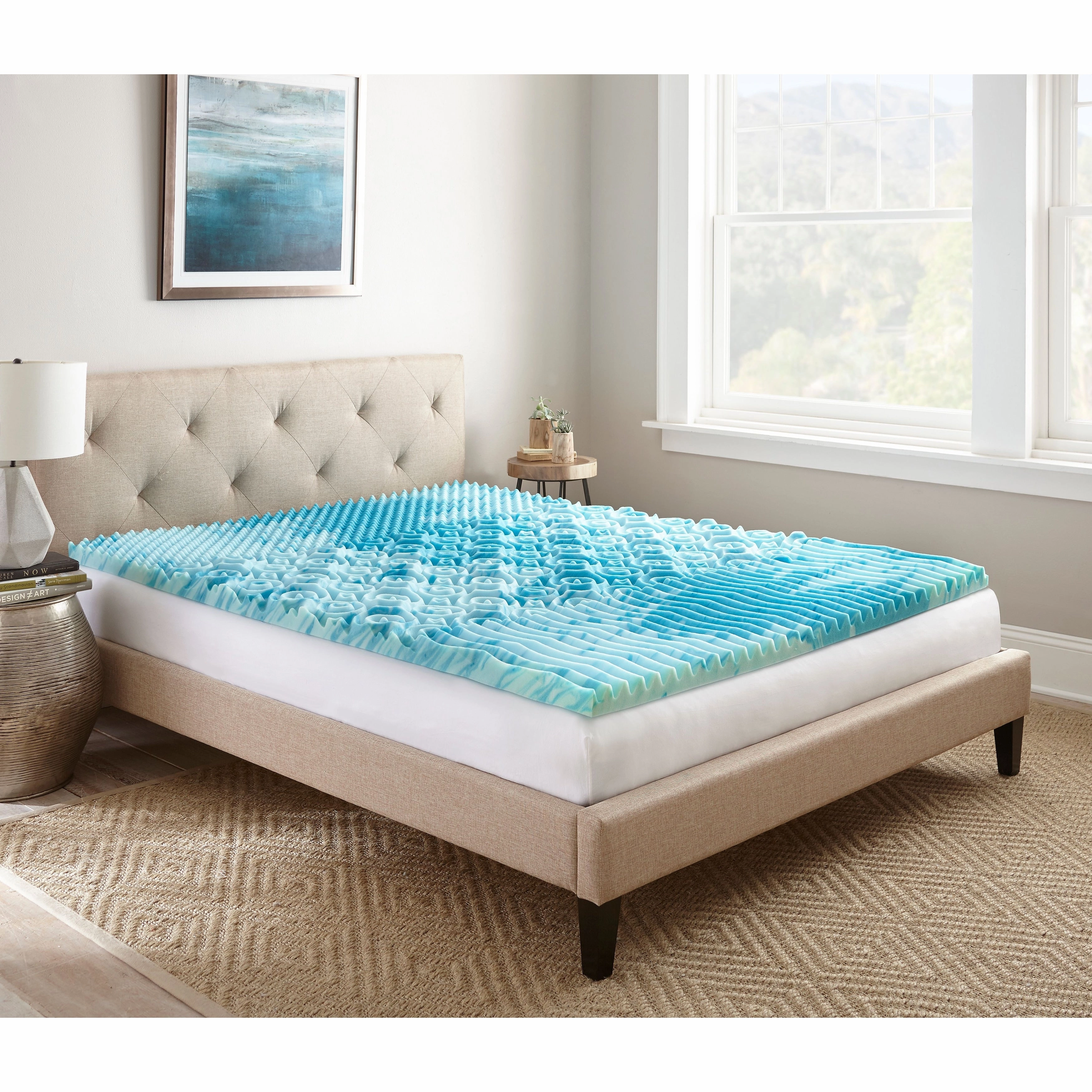 4" GelLux Memory Foam Mattress Topper - N/A
