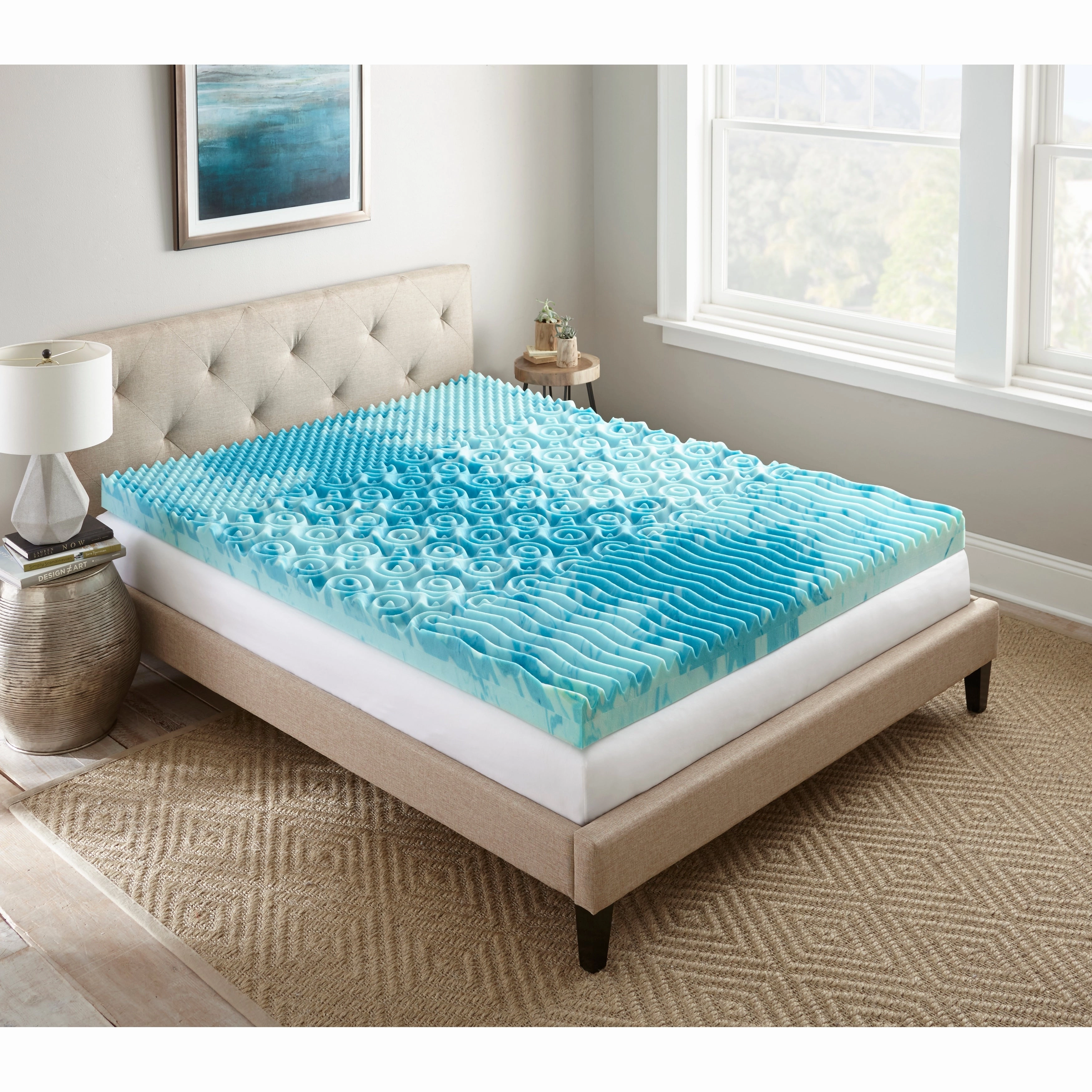 4" GelLux Memory Foam Mattress Topper - N/A