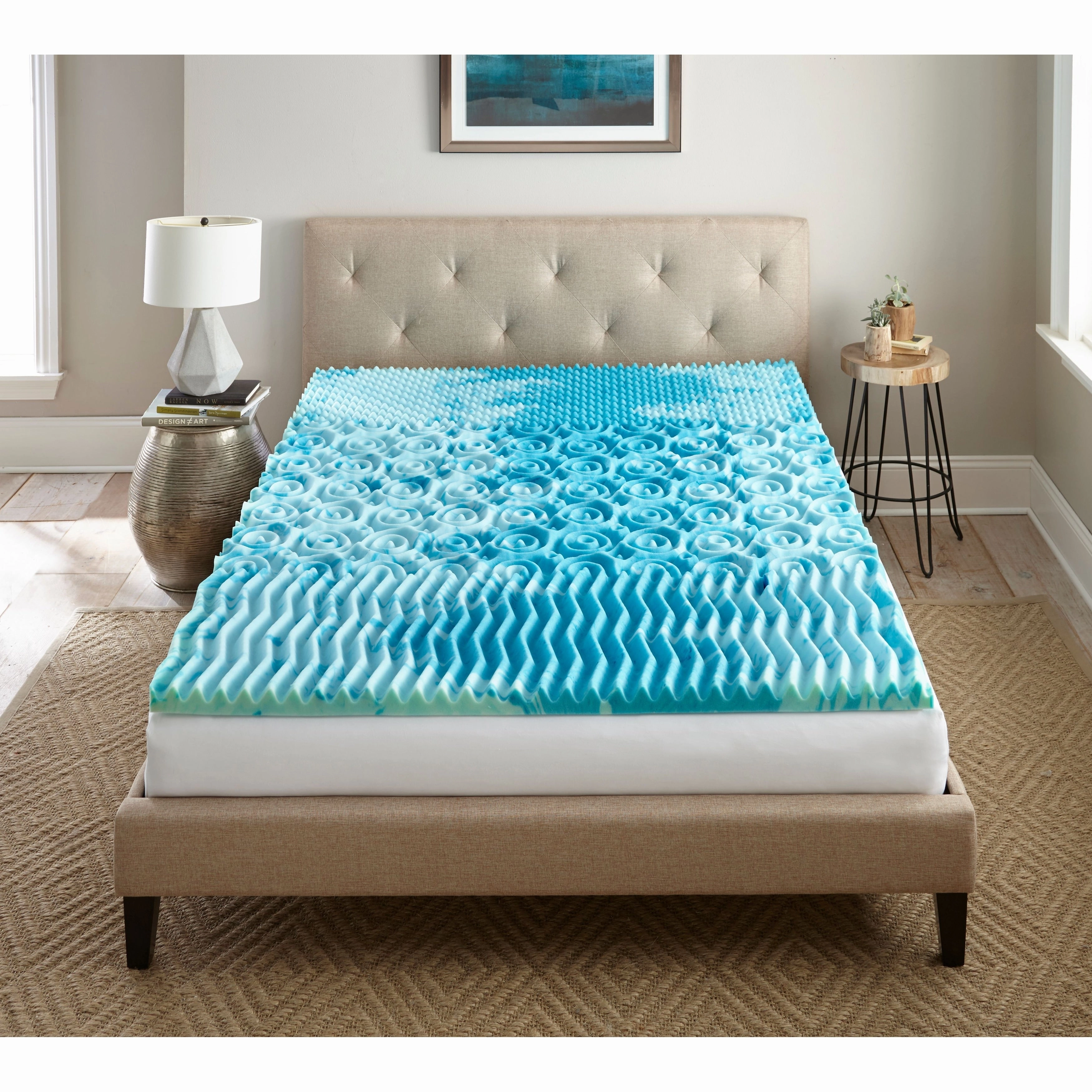 4" GelLux Memory Foam Mattress Topper - N/A
