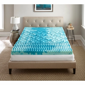 4" GelLux Memory Foam Mattress Topper - N/A mattress pads,mattress topper,bed protection