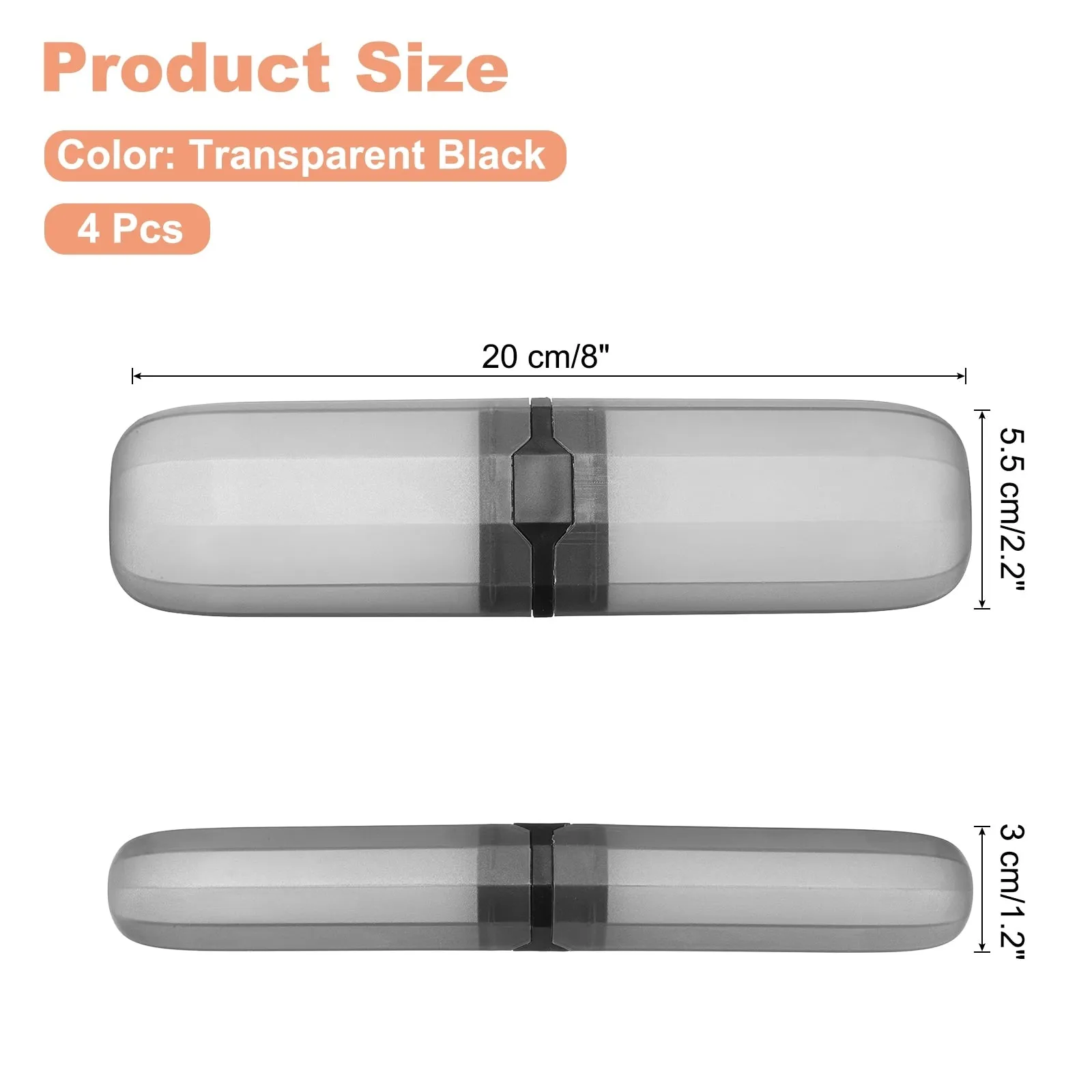 4pcs Travel Toothbrush Case Portable Toothbrush Holder for Home Travel