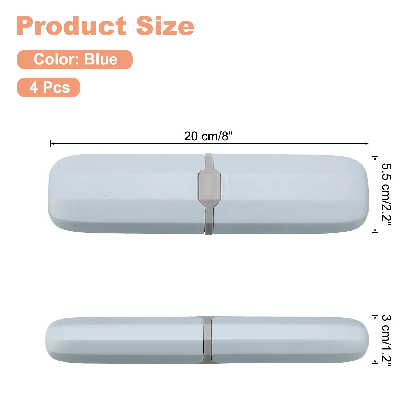 4pcs Travel Toothbrush Case Portable Toothbrush Holder for Home Travel