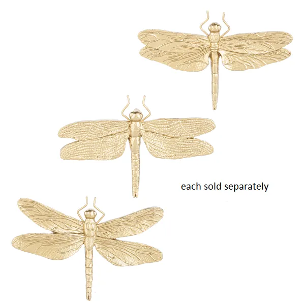 4" Golden Dragonfly Figurine Decorative Mirror,Home Decor Mirror