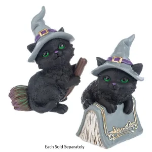 5.25" Witchy Business Black Cat Decorative Mirror,Home Decor Mirror
