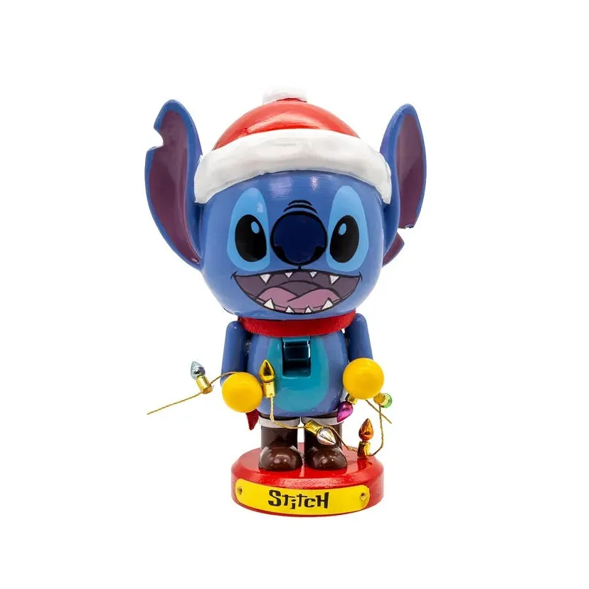 5" Disney Stitch with Santa Hat and Christmas Lights Nutcracker Decorative Mirror,Home Decor Mirror