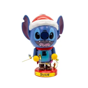 5" Disney Stitch with Santa Hat and Christmas Lights Nutcracker Decorative Mirror,Home Decor Mirror
