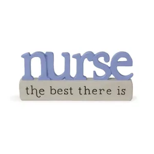 5" Nurse The Best There Is Word Block Figurine Decorative Mirror,Home Decor Mirror