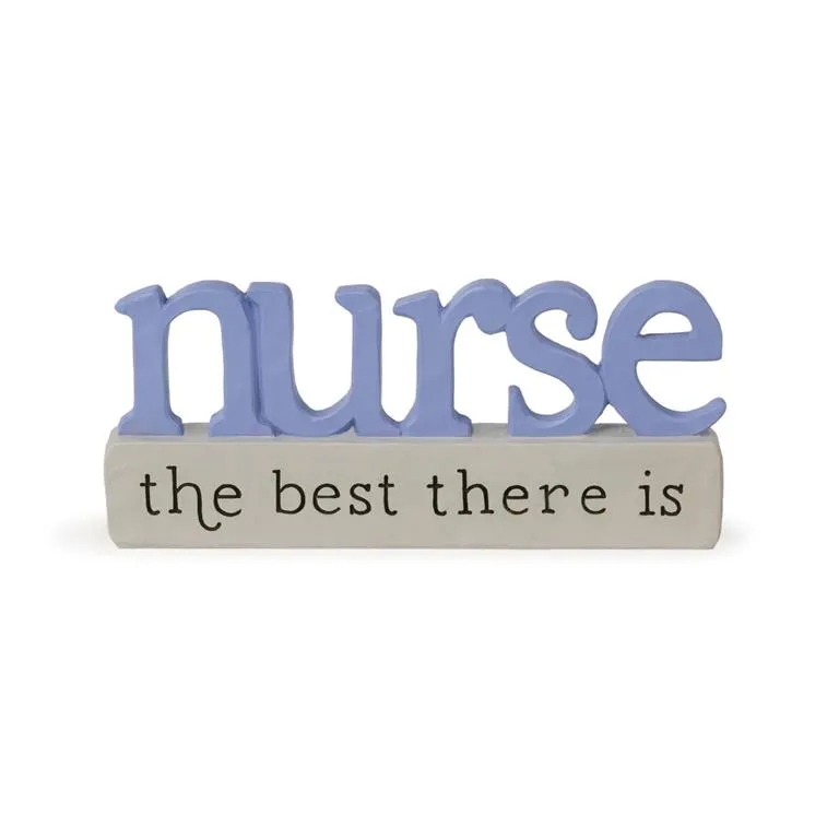 5" Nurse The Best There Is Word Block Figurine Decorative Mirror,Home Decor Mirror
