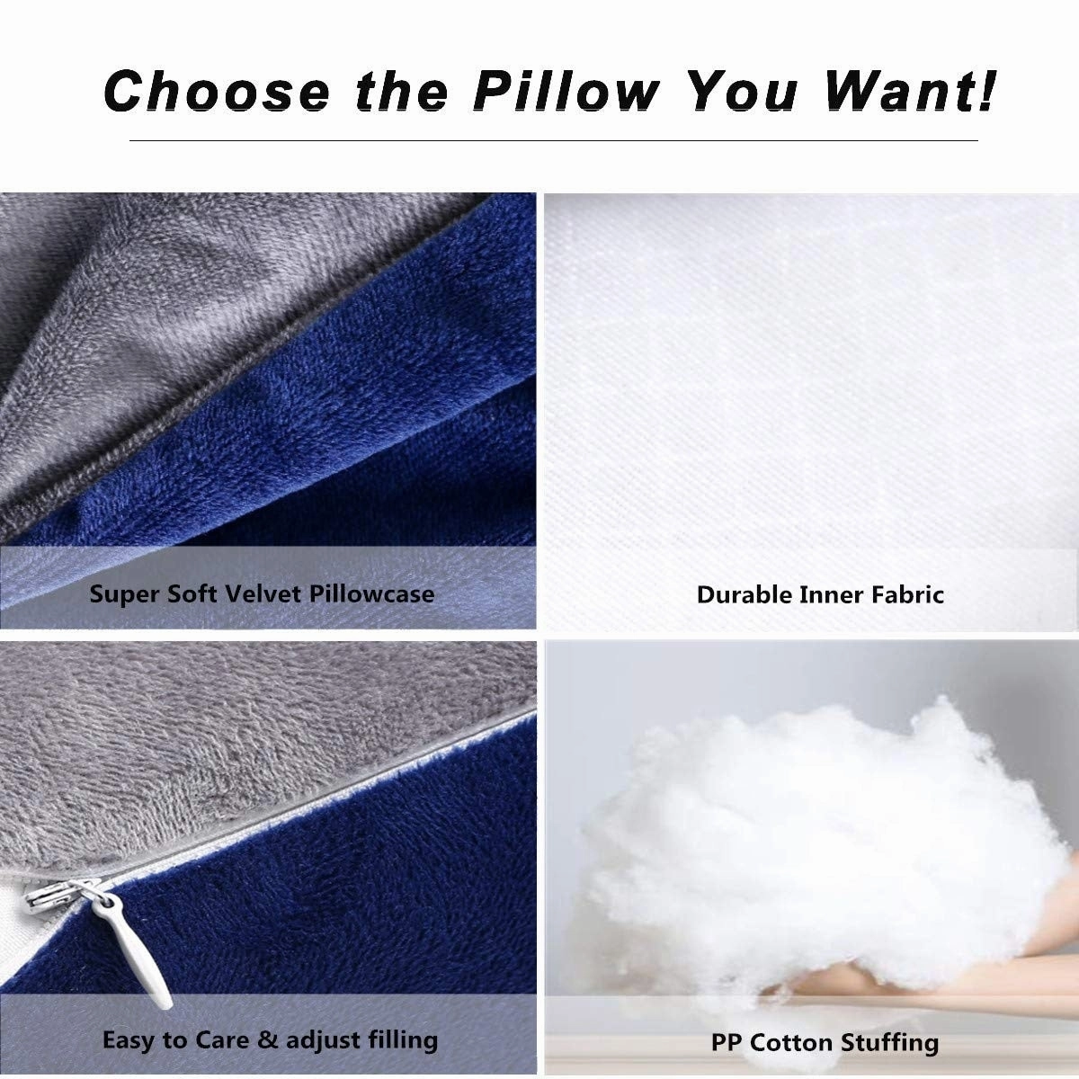 60 Inch Pregnancy Pillow,Detachable U Shaped Full Body Pillow,Nursing and Maternity Pillow for Back, Hips, Legs & Belly Support