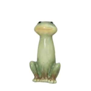 8.9" Terracotta Frog Figurine Decorative Mirror,Home Decor Mirror