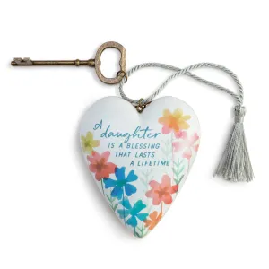A Daughter is a Blessing Art Heart Decorative Mirror,Home Decor Mirror