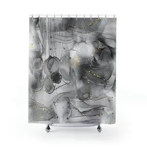 abstract boho shower curtain | Black Gray Ombre Lighting,Home Lighting