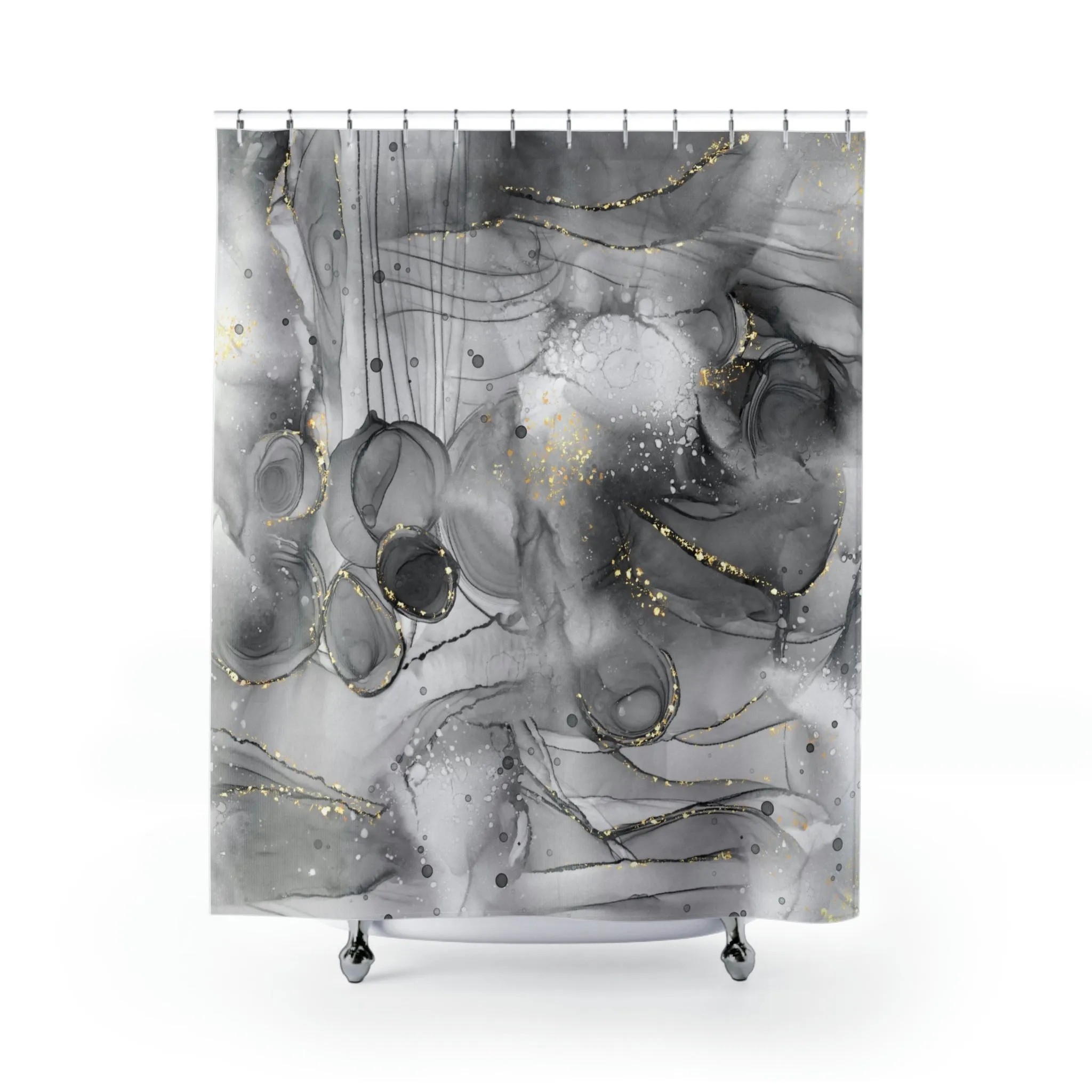 abstract boho shower curtain | Black Gray Ombre Lighting,Home Lighting