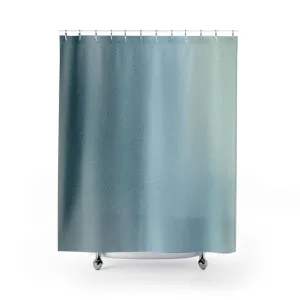 Abstract Shower Curtain | Blue Teal Ombre Watercolor Lighting,Home Lighting