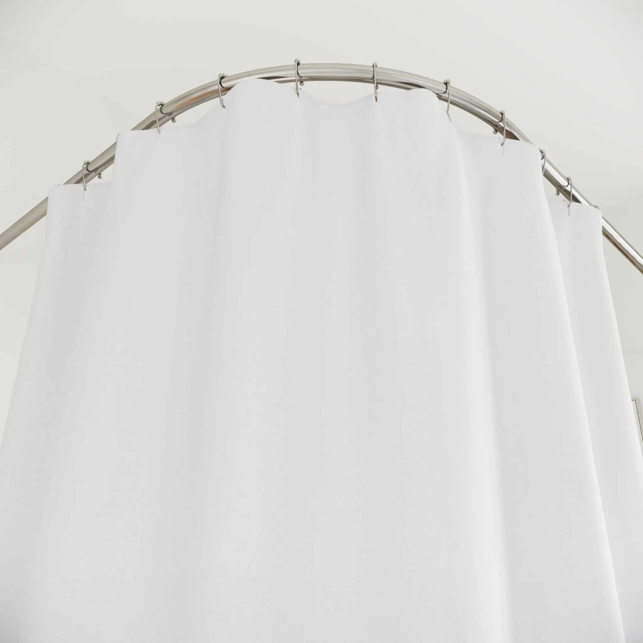 Abstract Shower Curtain | Emerald Green White Ombre Ocean