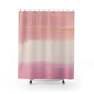 Abstract Shower Curtain | Pale Blush Pink Ombre Lighting,Home Lighting