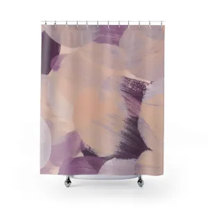 Abstract Shower Curtain | Purple Beige Lighting,Home Lighting